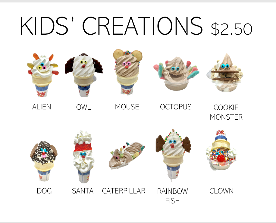 Menu - Twist Ice Cream