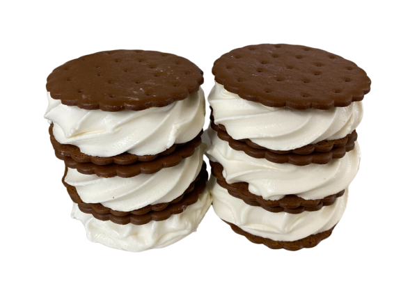 6 Wafer Ice Cream Sandwiches Plain